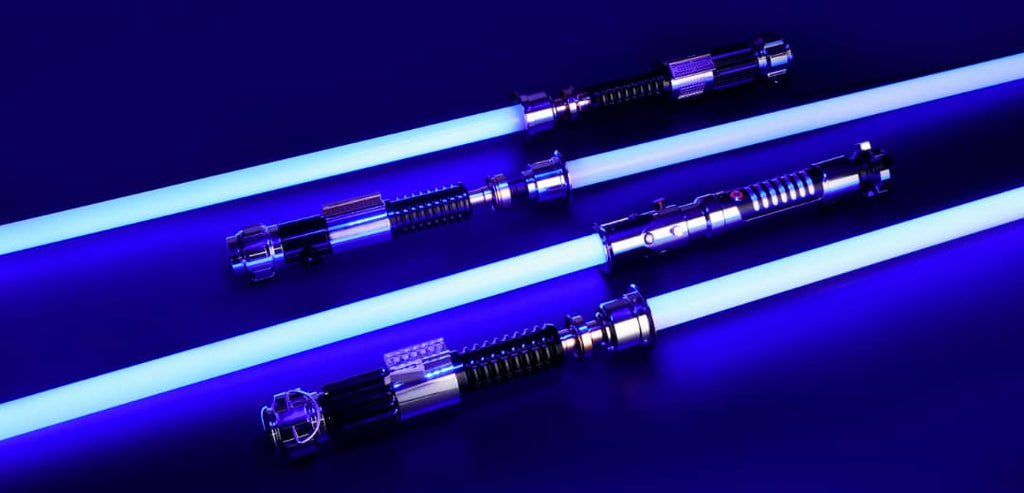 A range of premium collection lightsabers